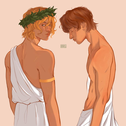 &quot;The Song of Achilles&quot; fan art by @edenhowls